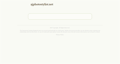 Desktop Screenshot of ajphotostylist.net
