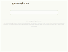 Tablet Screenshot of ajphotostylist.net
